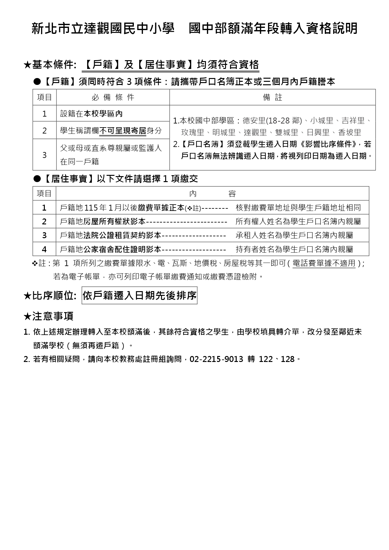 轉入資格說明
