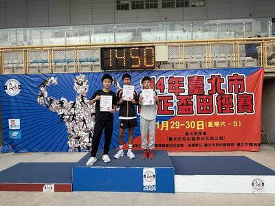 田徑隊獲獎選手圖片